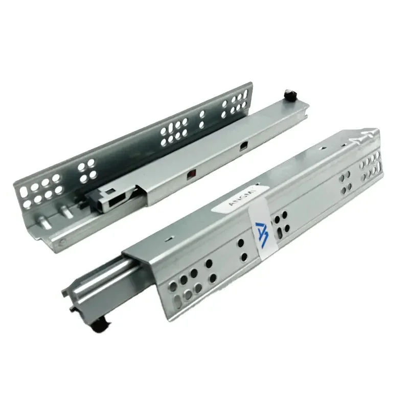 Furniture Hardware Soft Closing drawer slides  3D-Adjustable Undermount push open drawer slides