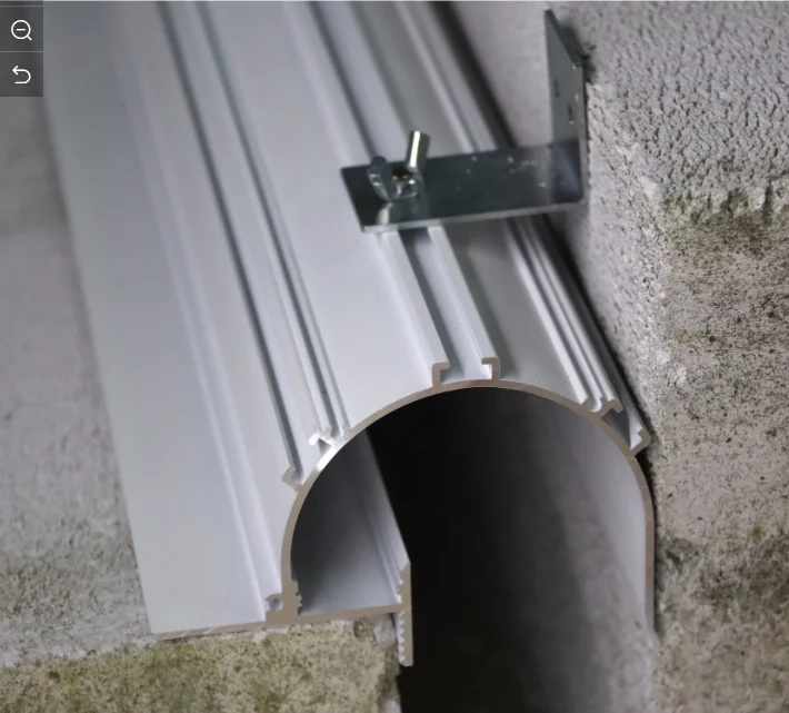 Aluminium LED Profile Light with flange recessed in 12.5mm drywall Led Profile for Ceiling Cove indirect Light