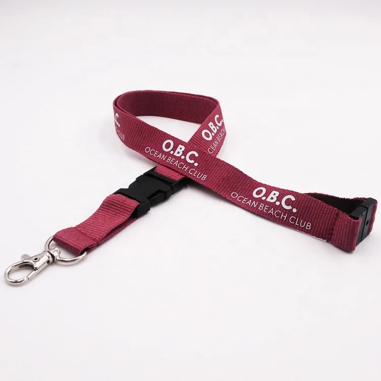 Customized various types of logo 900mm * 20mm webbing to commemorate the holiday group activities advertising