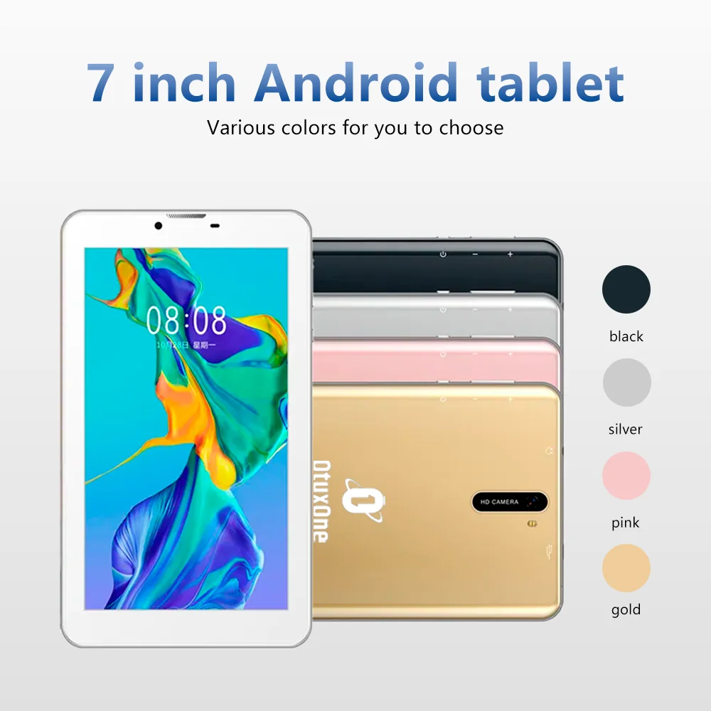 Android tablet manufacturer cheap 7 inch quad core education kids wifi tablet pc WCDMA 3G dual sim card tablet