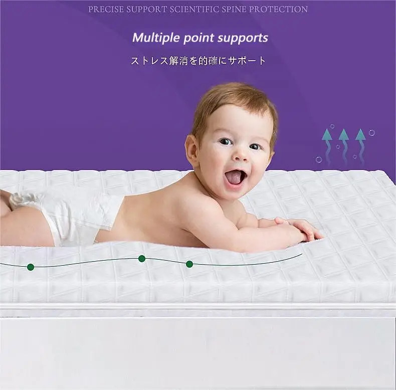 Japanese air woven futon polymer high resilience POE PP PE High elasticity mattress for hotel