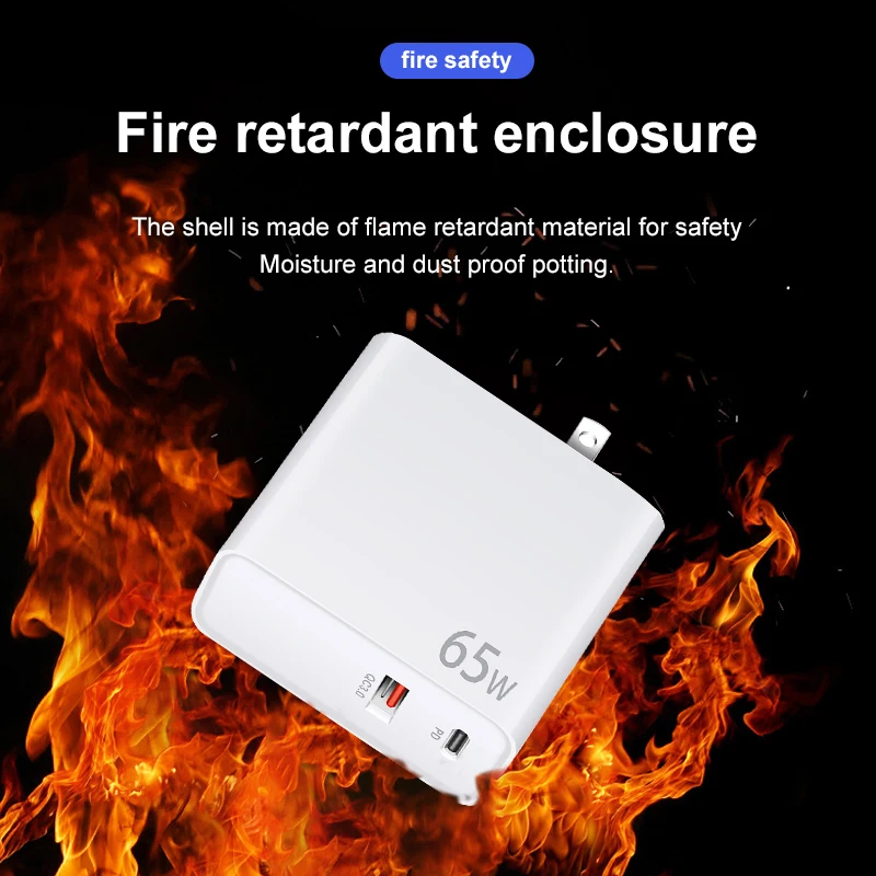Trending Products 2023 New Arrivals PD Fast Chargers 65W 20V 5A USB C Adapter