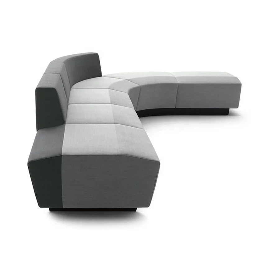 Upholstery Fabric Sectional Office Sofa Sets School Library Casual Seating Sofa