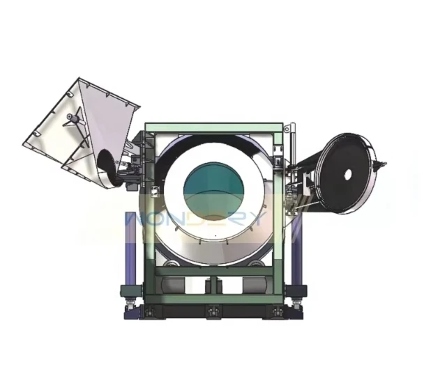 WONDERY High Quality Natural Gas Fired 5 Ton Capacity Copper Brass Scraps Rotary Melting Furnace