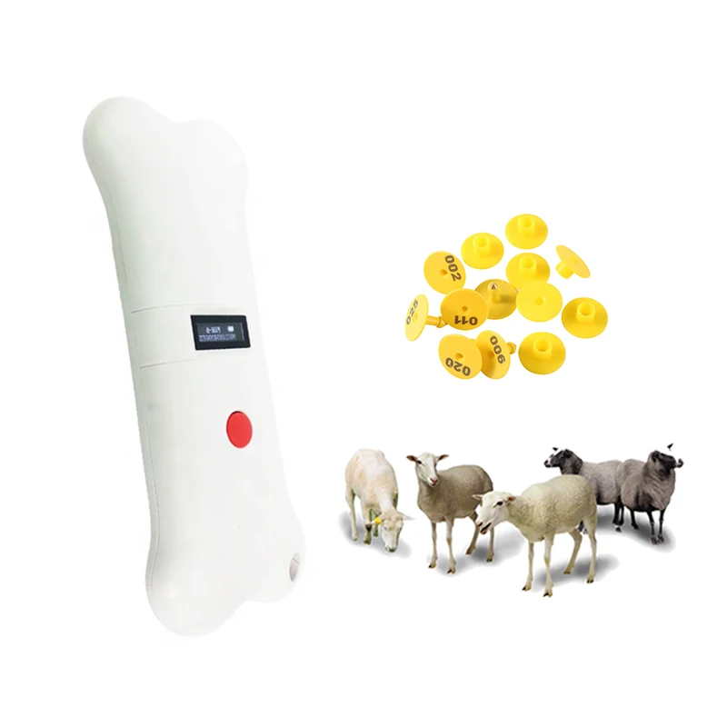 RFID LF 134.2khz RFID Handheld Animal Microchip Scanner FDX B Animal Pet Microchip Glass Tag Reader