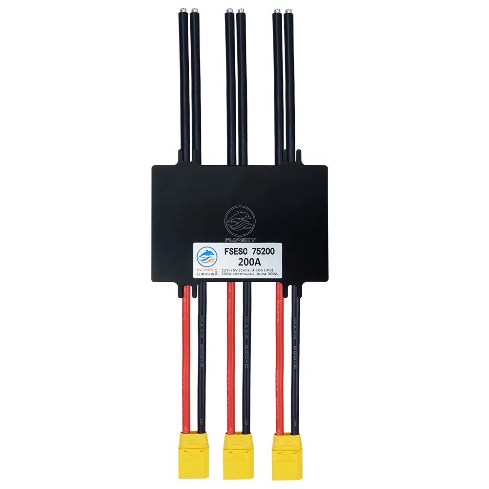 Flipsky FSESC 75200 75 В 16S 200A ESC контроллер на основе VESC с чехлом для боевого робота серфинга робот серфинг
