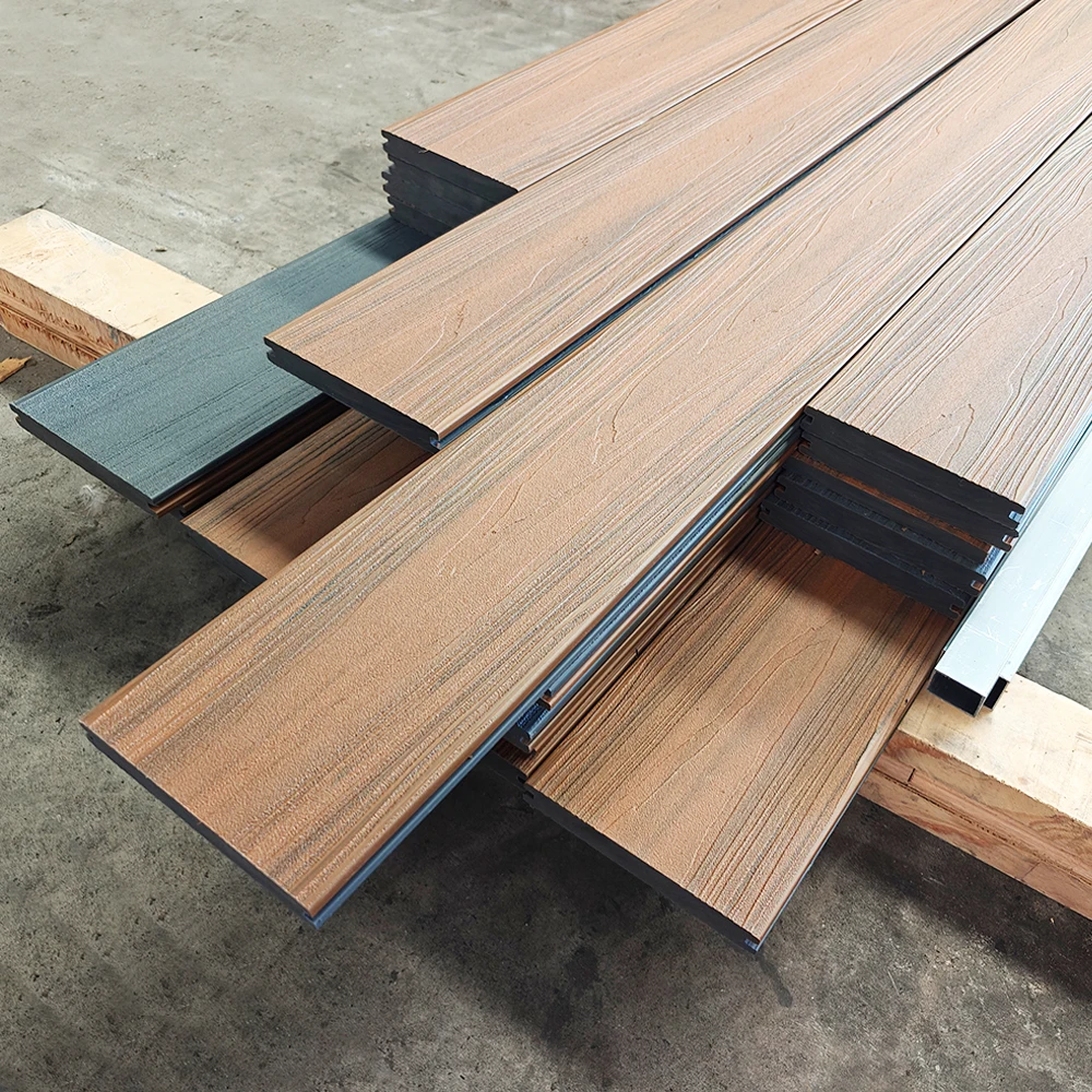 Foju China Composite Wood Import Cheap WPC Decking 3D Embossed Composite Deck Boards Exterior Outdoor WPC Decking Floor