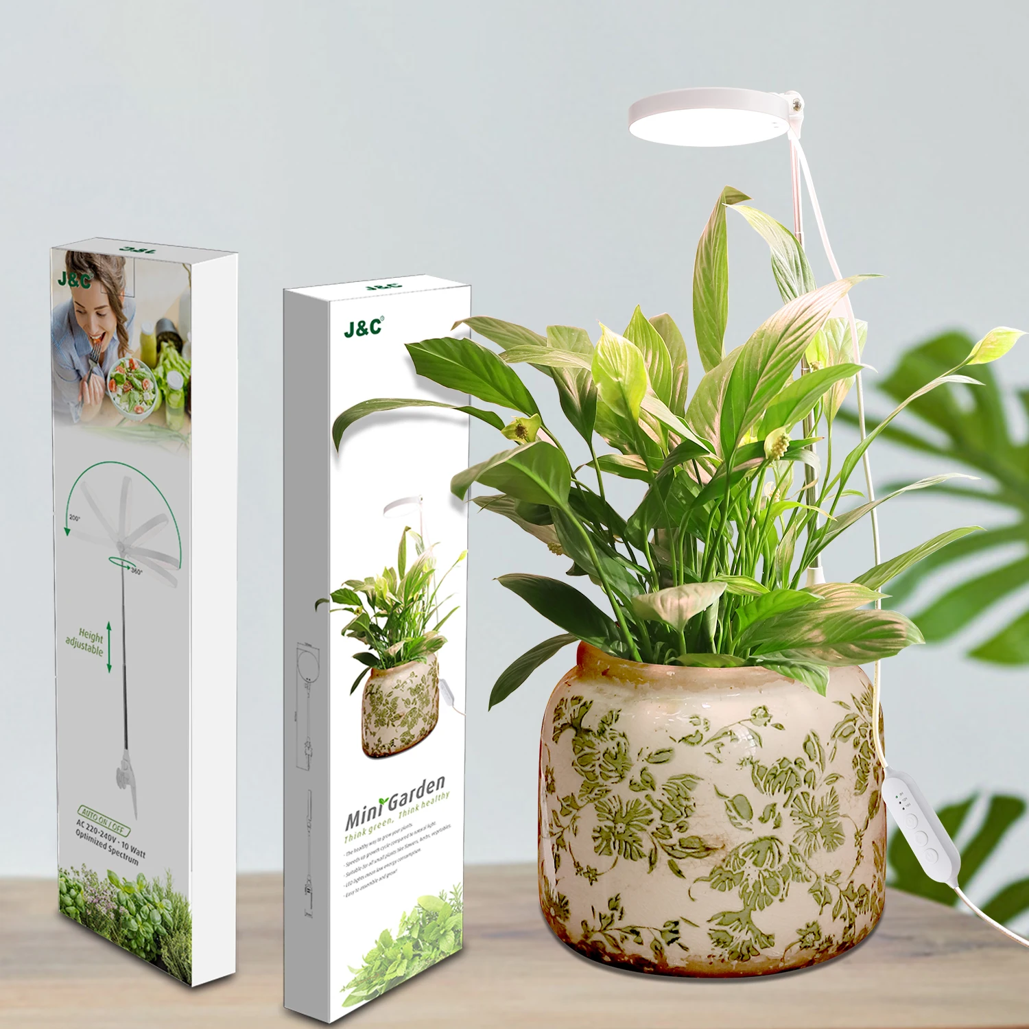 LED planter mate smart garden pot light automatic USB plug wholesale indoor herb garden kits Indoor Herb Garden Starter Kit