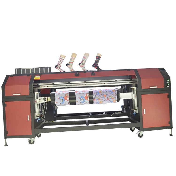 360 Seamless Socks Cylinder Digital Inkjet Printer,Direct To Fabric Digital Textile Printer