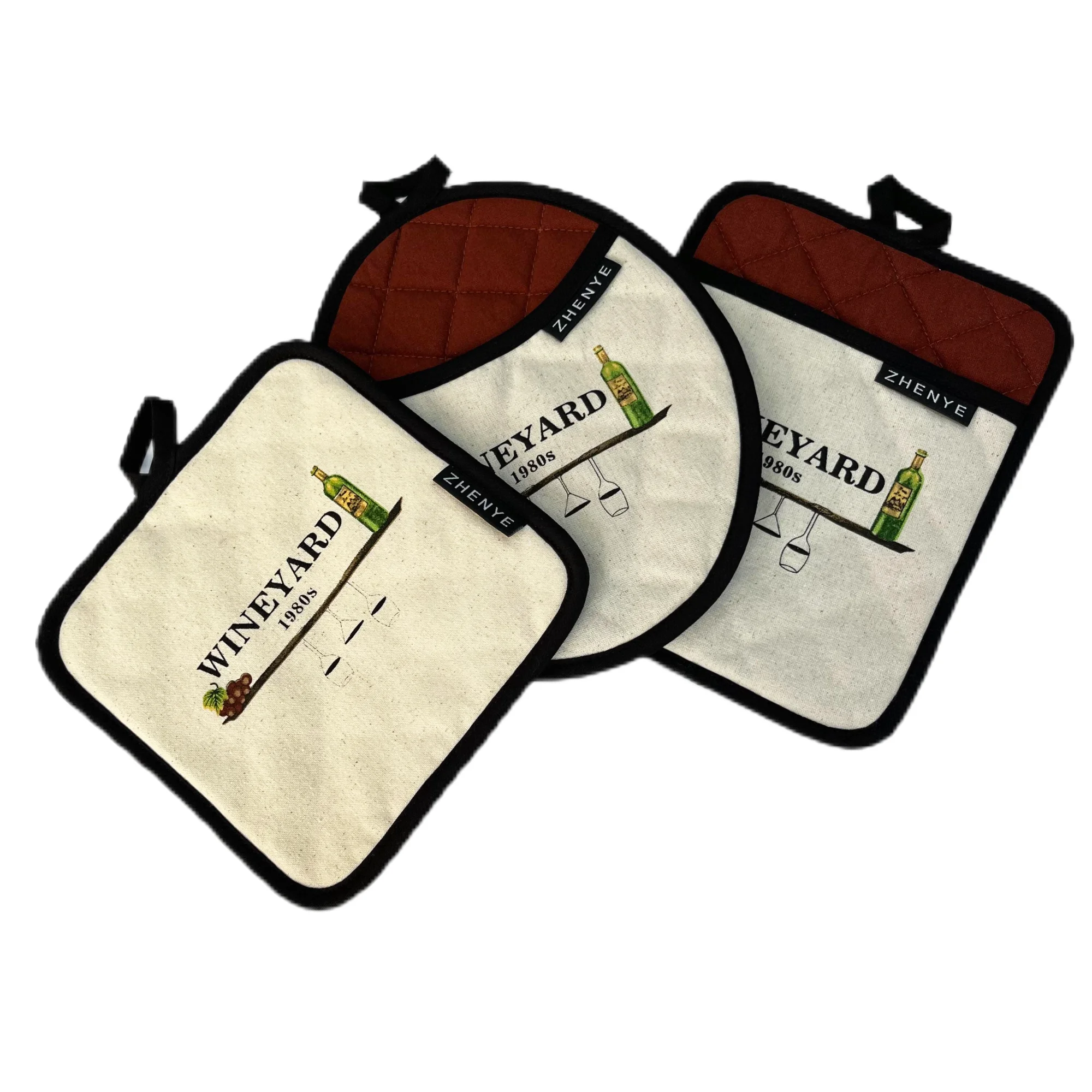 Подставка для горшков из полиэстера и шелкографии 100% кухни сублимационной формы