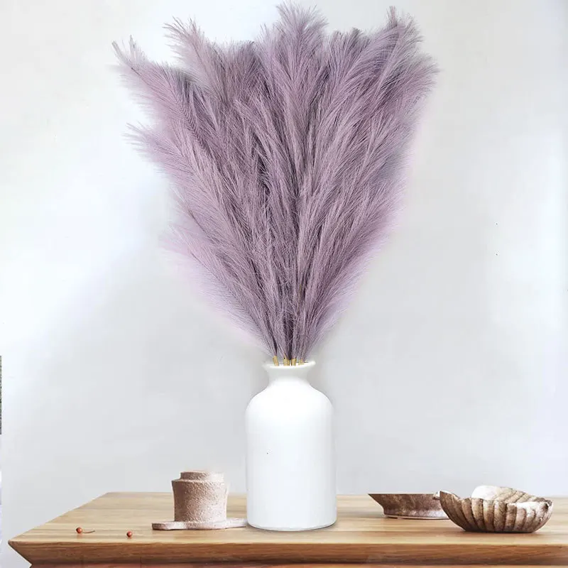 Pampas Grass Bouquet For Home Decoration Top Sell Wedding Decorative Dry Flower Long Feather Fluffy Natural Pampas Grass