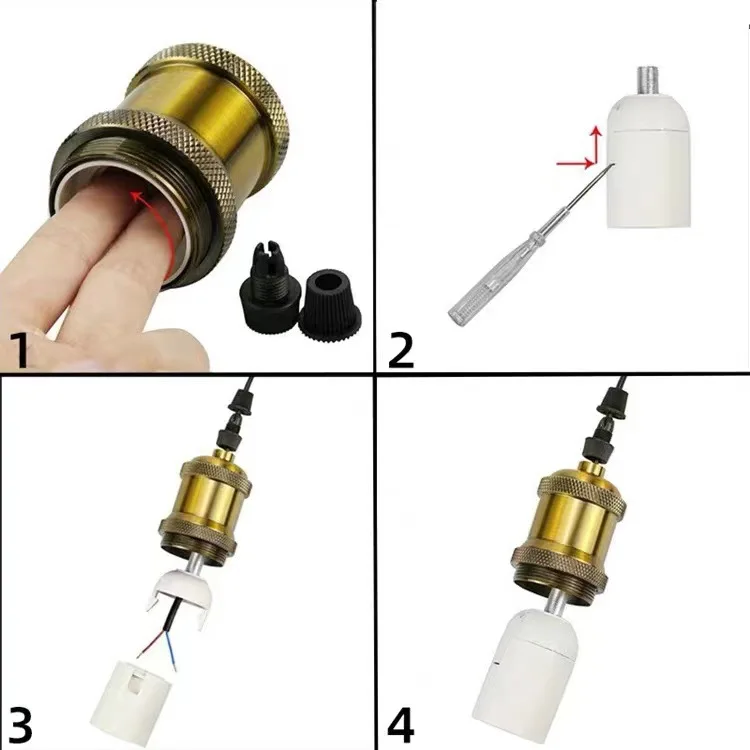 2023 discounted prices electroplate gold antique copper silver Chandelier Led Pendant Light Kitchen Island Lamp For Dinning Room