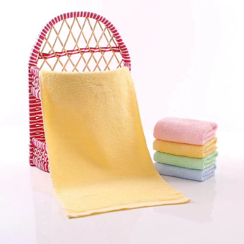 
reusable 100% bamboo fiber organic cotton cute baby kids bath towel set and bamboo golf hand face towels muslin towelling fabric 