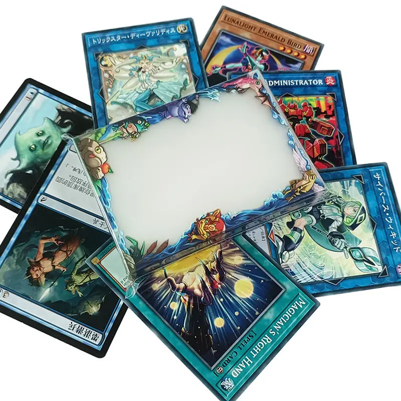 Custom Borders Clear Printed Tcg Card Sleeves Yugioh Art Card Sleeves Magic MTG TCG Standard Game Card