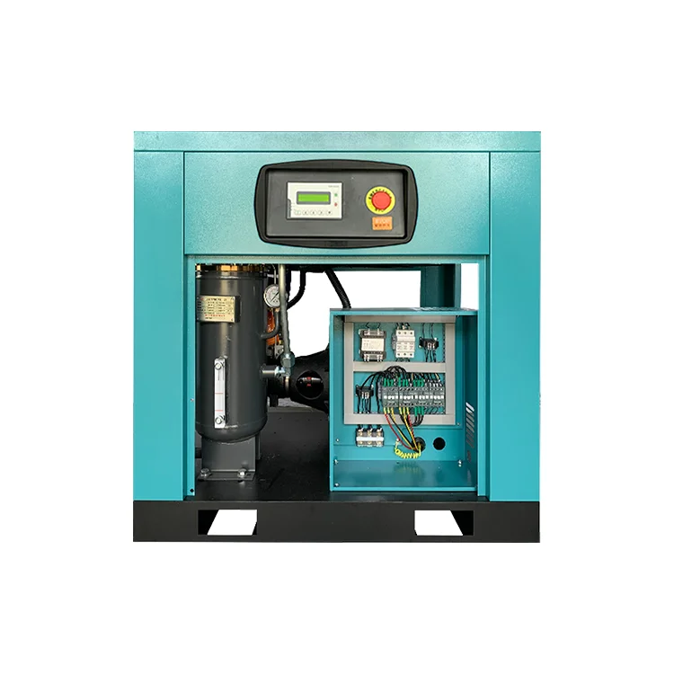rotary screw air compressor 7.5KW 10HP   1200L  ForProduction workshop screw air compressor pump