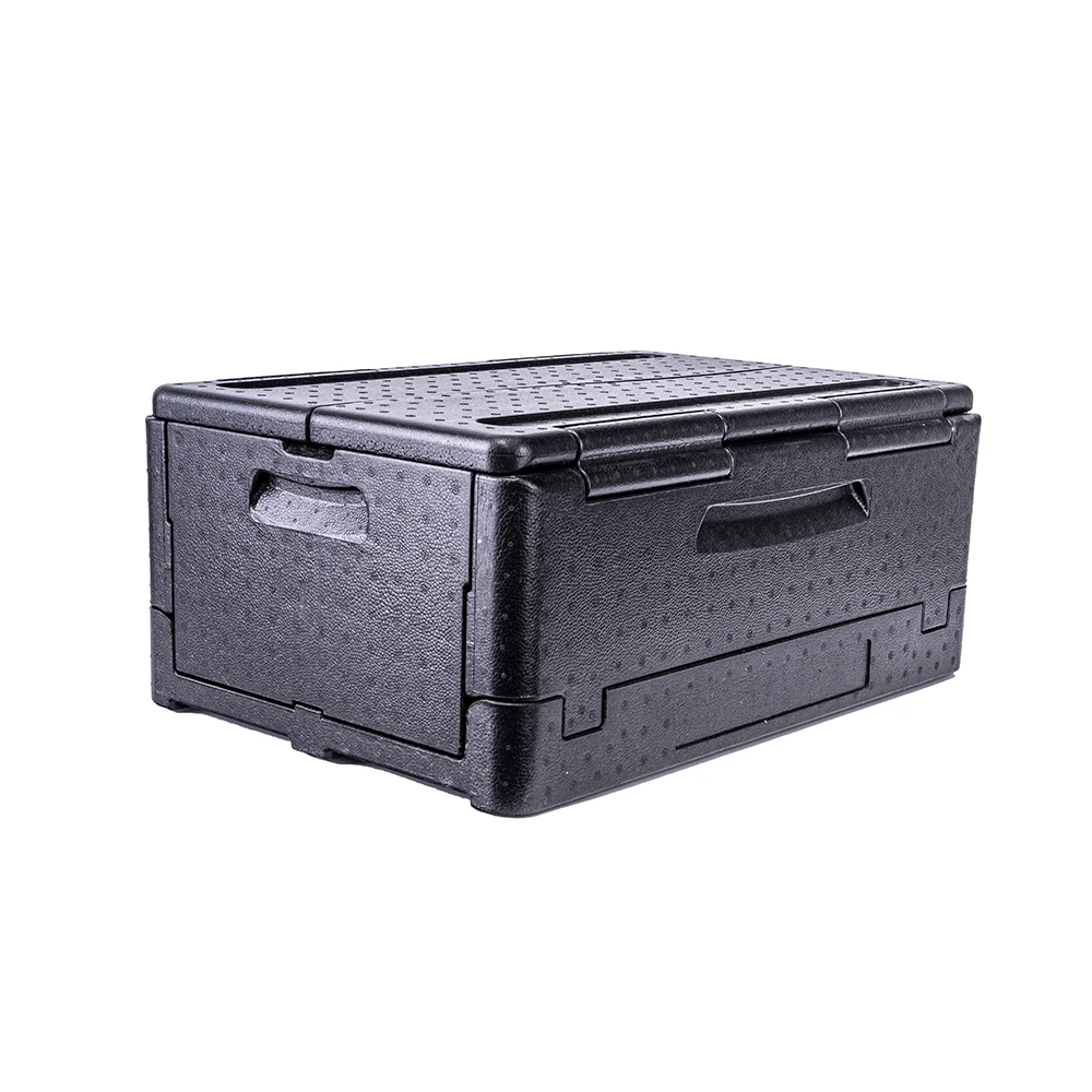 19L Foldable Small Insulated Epp Box With PCM Heavy Duty Thermal Insulation Container For Restaurant