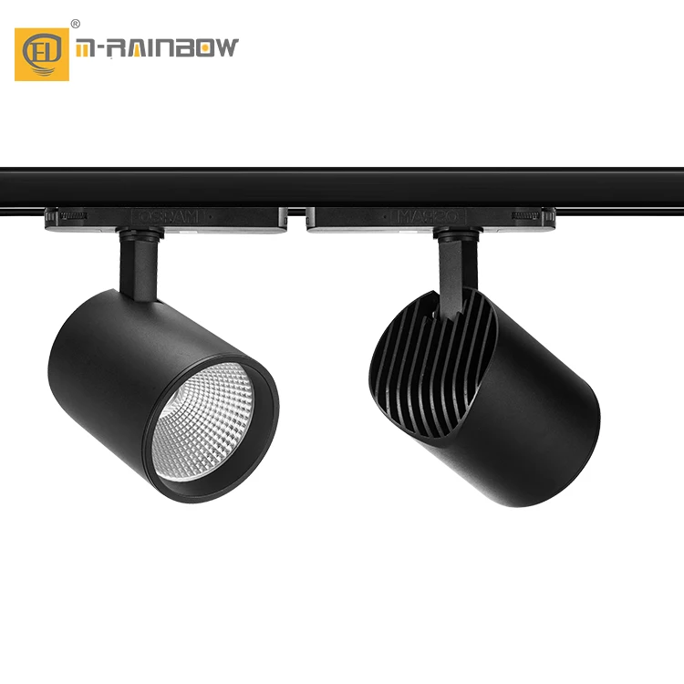 Modern 30W 40W Indoor LED Track Light Warm & Cool White Dali Dimming Aluminum Body for Home & Commercial Use Supermarkets Malls