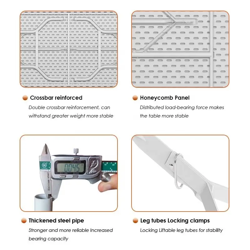 Benjia Easy Square Plastic Folding Dinning Table 6FT Table Plastic Folding Card Table