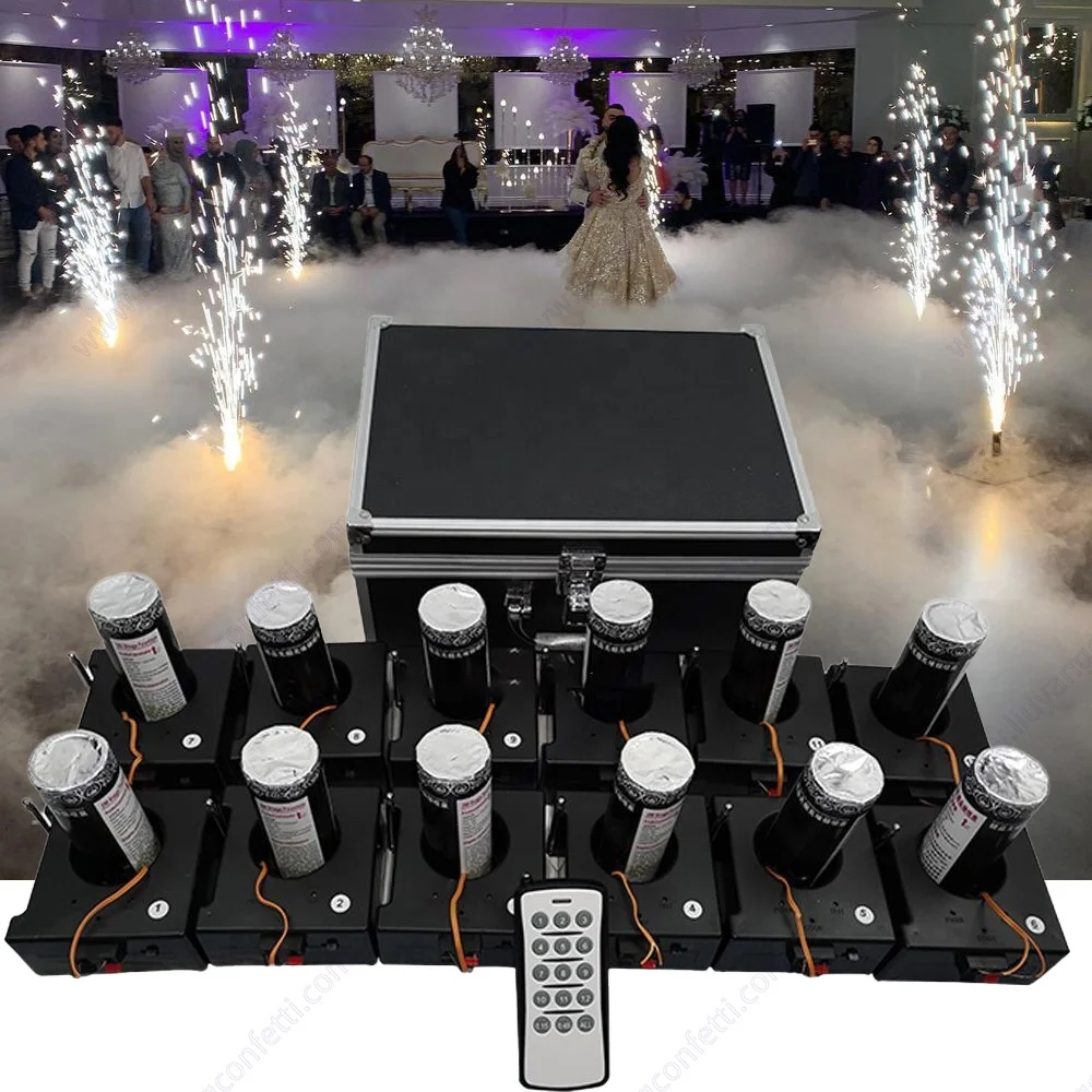 12 pcs receiver fireworks firing system for stage indoor cold fountain
