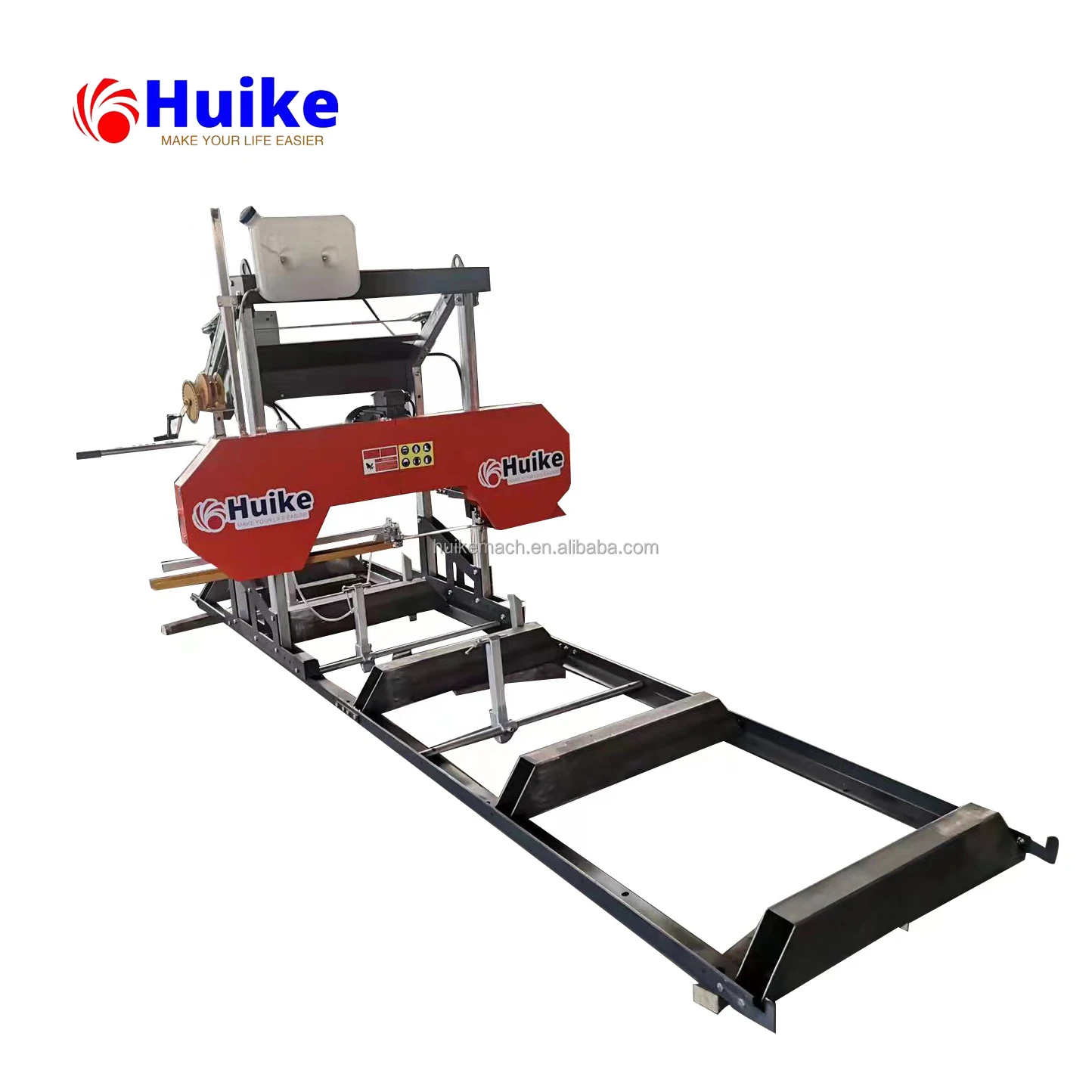 Portable Lumber Band Saw Mill / Mobile Band Saw Mills / Portable Mini Log Sawmill With Trailer