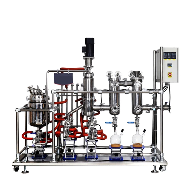 99% CBD Oil Wiped Film Short Path Molecular Distillation for non-stop working