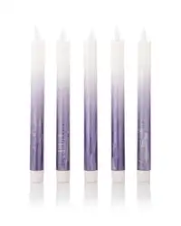 Black wick LED taper candle