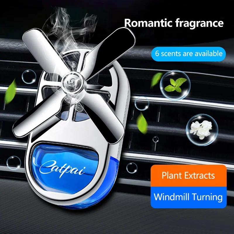 2021 Latest High Grade Essential Oil Vent Clip Aluminum Alloy Solid Car Air Freshener Car Air Scent Perfume Diffuser