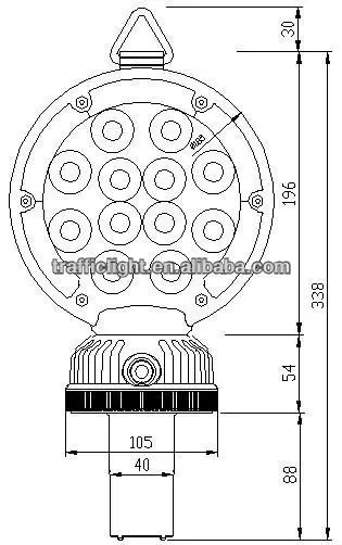 Double-side Strobe Road Construction LED Warning Light