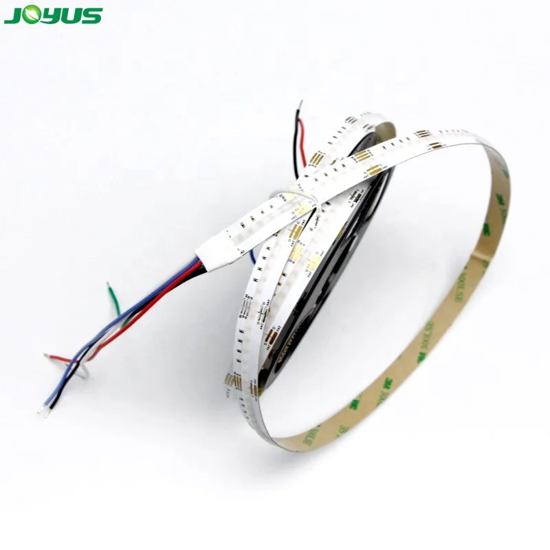 led cob strip 24v rgbw rgbcct 3000k 4000k 6000k high density 840 leds per meter 12mm pcb 20W dotless indoor tape light
