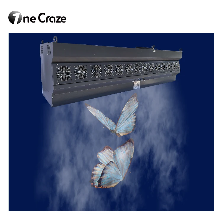 Factory price downward fog screen 3d display mapping projector projection mist screen water fog machine