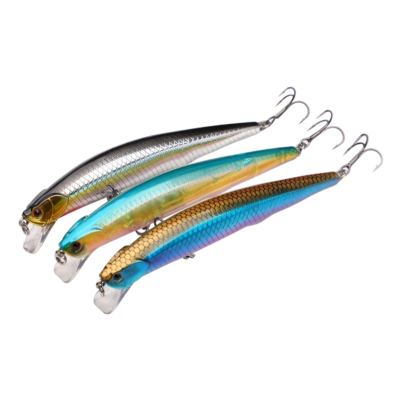 Ilure Wholesale 11g 10.6cm Artificial Bionic ABS Plastic Floating Minnow, Floating Minnow Fishing Lure