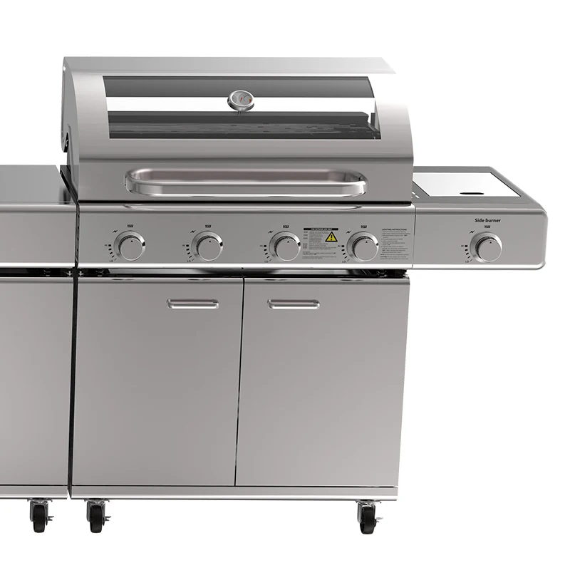 Custom Made Barbecue Grill Machine Outdoor Stainless Steel Outdoor Bbq Gas Grill