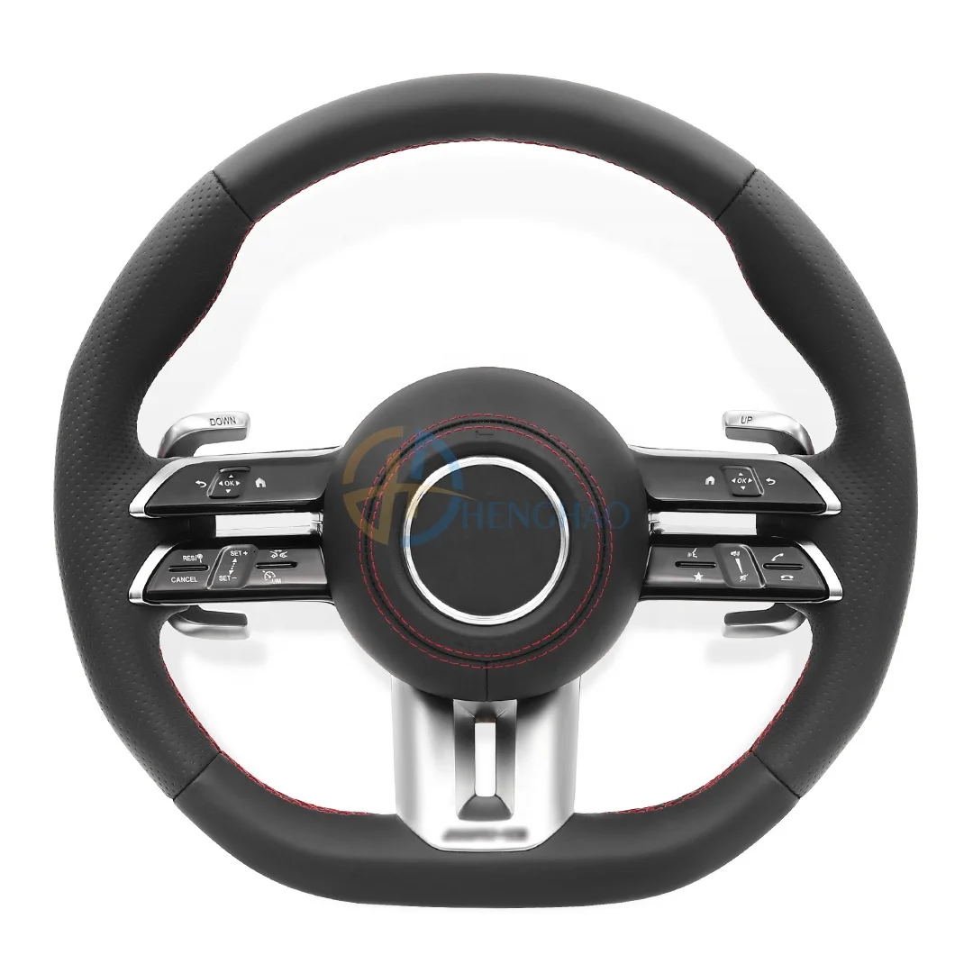 Custom Leather Steering Wheel For Mercedes Benz C-Class E-Class G-Class W204 W213 W463 W166 W205 AMG Sports Steering Wheel