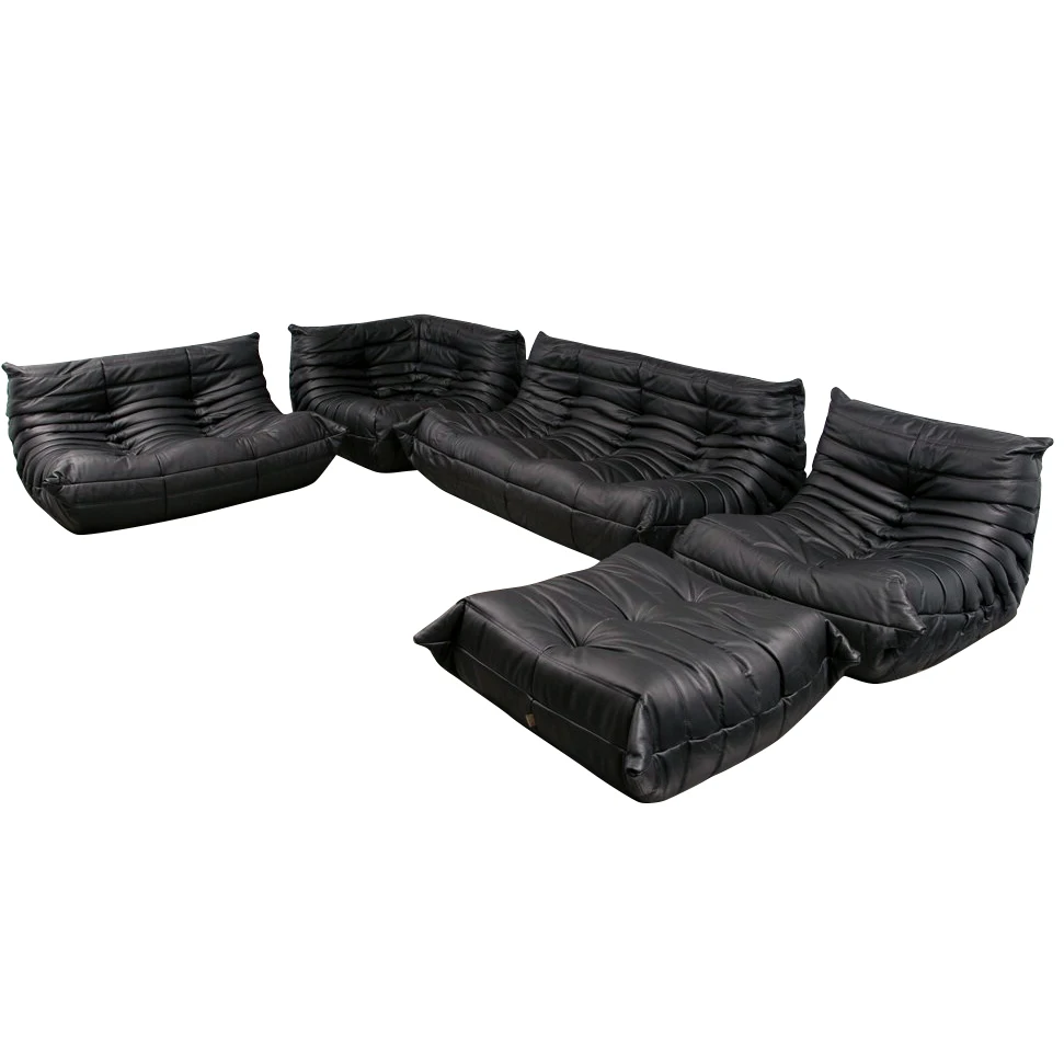 high end upholstered corner sofas fabric lazy tatami relaxing sofa with vintage leather sofa  Brown vintage leather lo