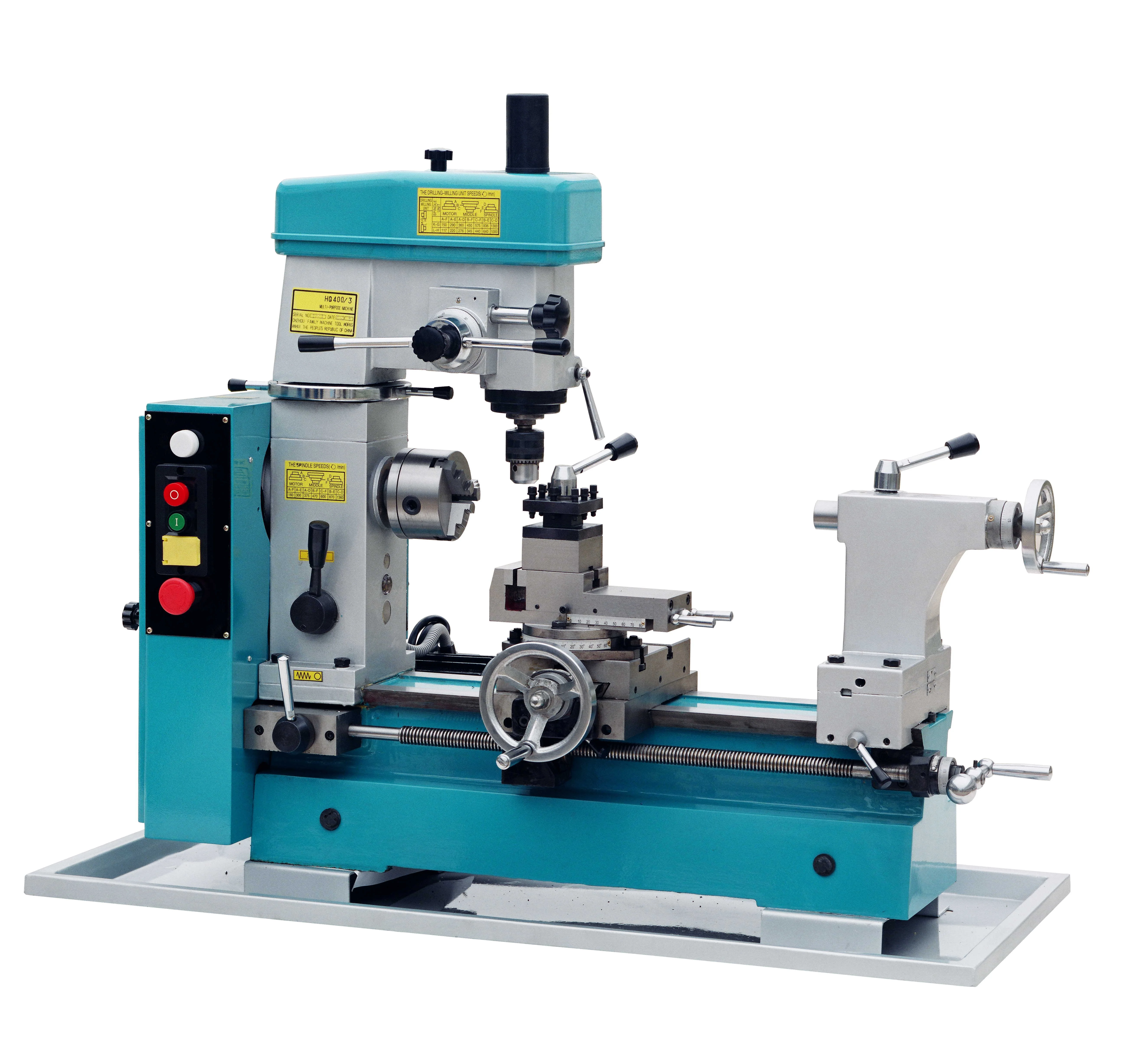 HQ400 multi purpose combo lathe drill mill machine