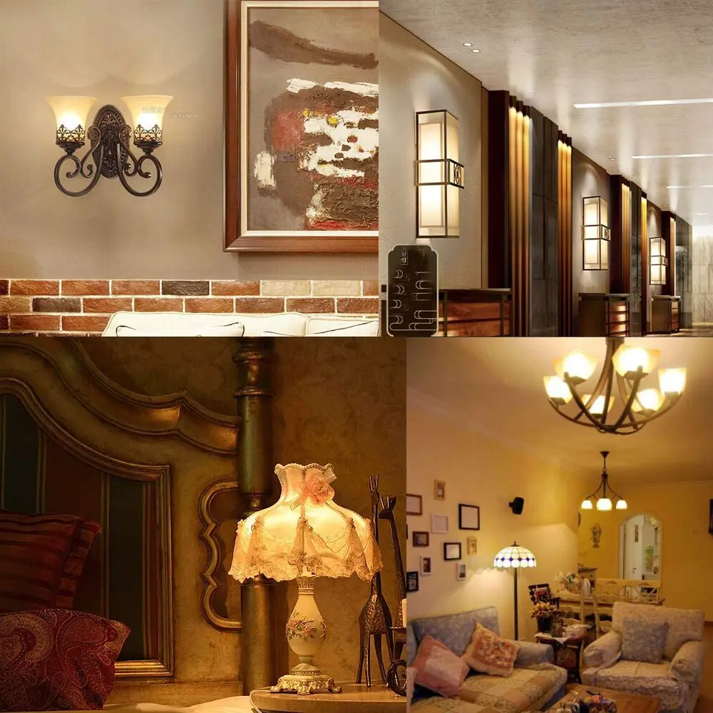 Decoration edison vintage antique retro warm white e14 e27 b22 G45 P45 2w 4w clear amber opal frosted globel led light bulb