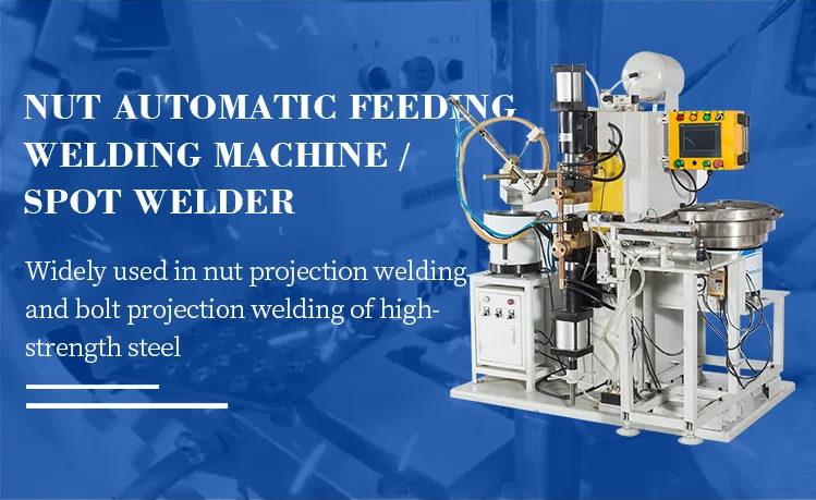 Spot welding machine for screw nut welding production line use, 50KVA projection welding facility for iron and stainless steel