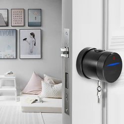 Airbnb tuya api программируемый портативный набор дверного замка смарт-цилиндр smartlock отпечатков пальцев Умный Замок