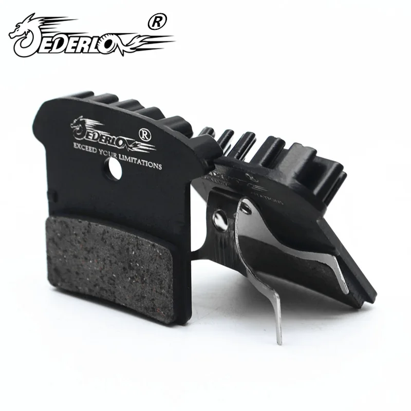 Bicycle Disc Brake Pads Compatible with Shimano J02A/J03A - Resin with Cooling Fin