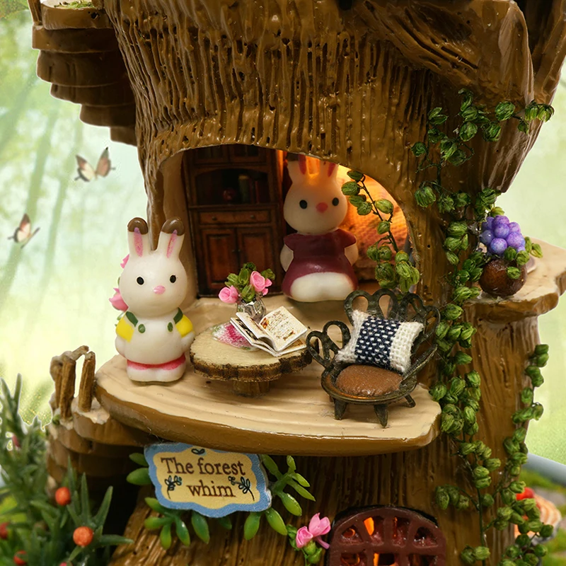 The Forest Whim Amazon Tiktok Best Seller 3d Handmade Art Collections Diy Wooden Dollhouse Children Educational Toys