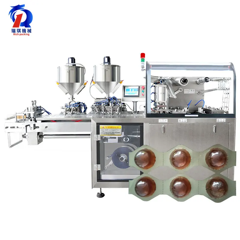 DPP160 Flat Plate Alu-pvc bee honey jam olive oil cheese perfume Liquid Blister Packing packaging Machine