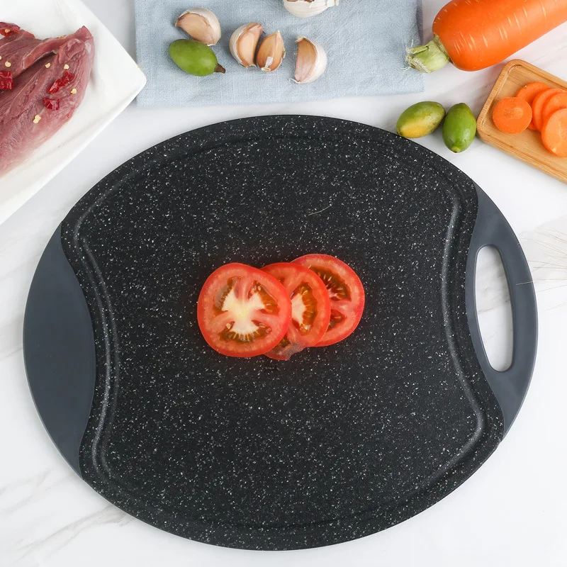 Wholesale Restaurant Household Universal Durable Grey Rectangular Round Plastic Cutting Board Chopping Board For Kitchen