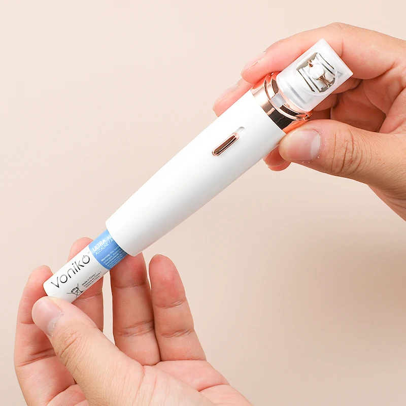 Женский беспроводной эпилятор для удаления волос на ногах и на лице, Водонепроницаемый Эпилятор для тела с сухой батареей АА