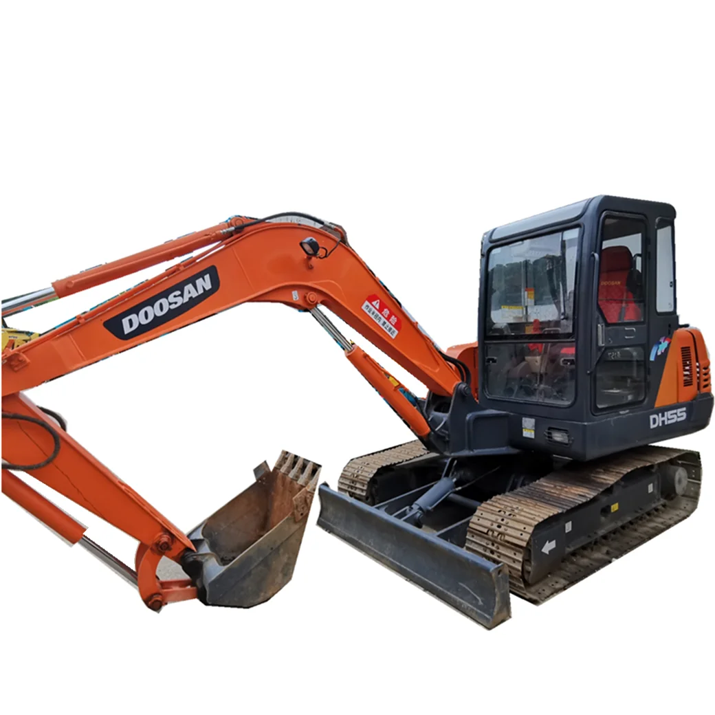 On sale Used Engineering Construction Machinery South Korea Original Machine Doosan DH 55 Used Excavators