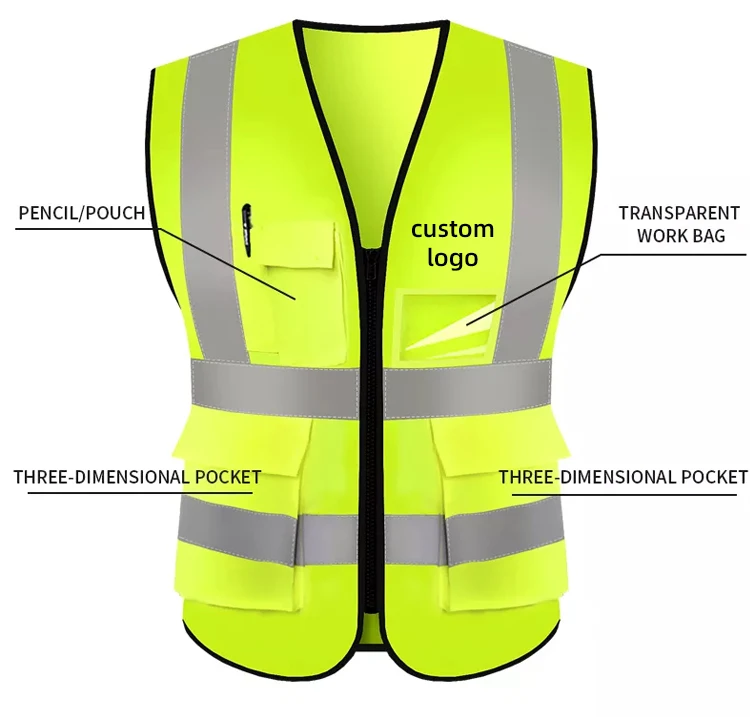 High Quality Motorcycle Reflective Vest Safe Working Clothes Sanitation Workers Clothes For Road Construction