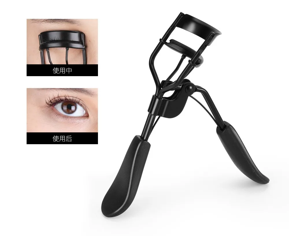 2024 Factory Private Label Plastic Handle Eyelash Tool Round Shaped Eyes Cosmetic Clip Natural False Lashes Eyelash Curler