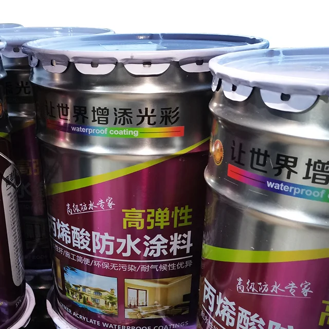 
High bonding strength rainwater leakage Prevention water based acrylic acid polymer waterproof coating 