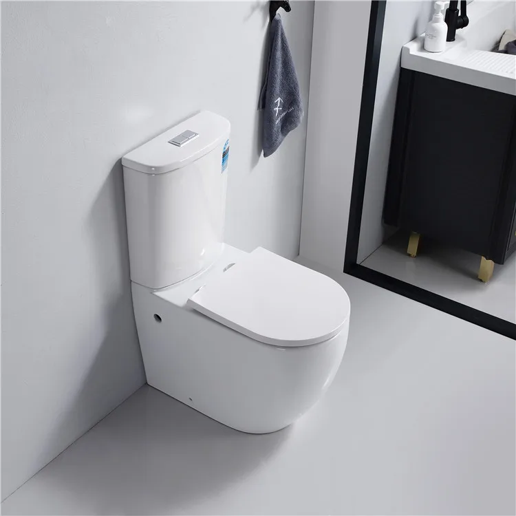 Hot Sale Australian Standard Wholesale Bathroom WC Ceramic Floor Toilet Bathroom Two Piece Toilet