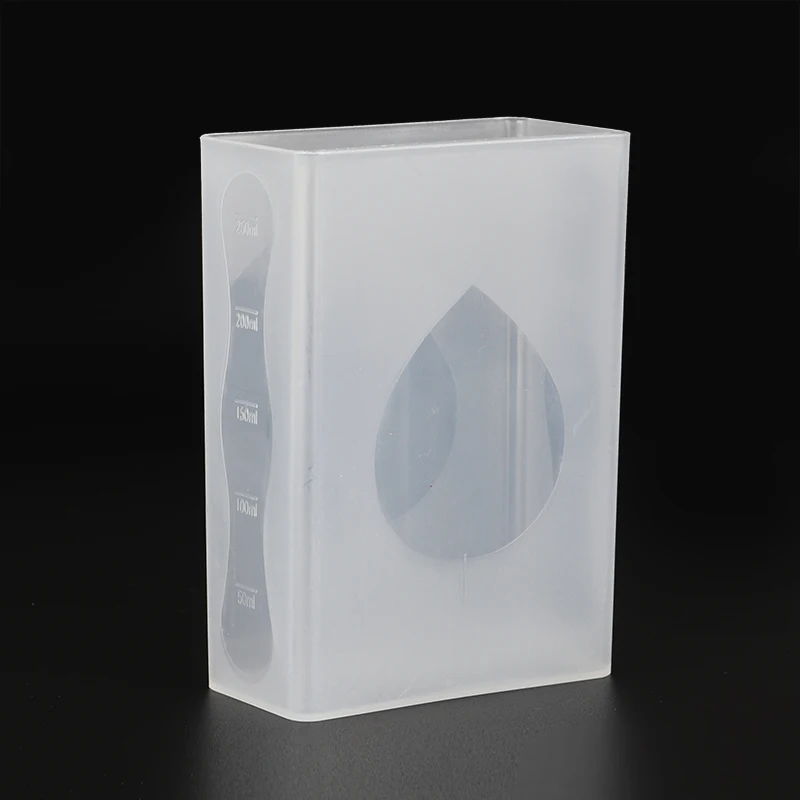 250ml big large plastic PP rectangle clear graduated medicine measuring cup