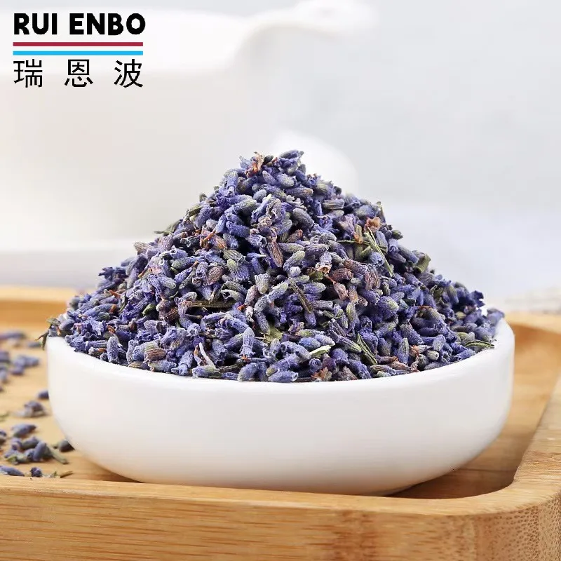 Organic Bulk Loose Green Tea with Fresh jasmine Flavor Dried Lavender Buds and Lavender Flowers Steamed Lavender Tea